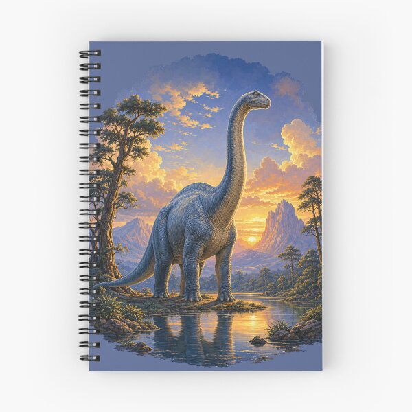 Item preview, Landscape with Brontosaurus designed and sold by cbfineart.