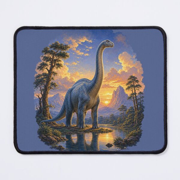 Item preview, Landscape with Brontosaurus designed and sold by cbfineart.