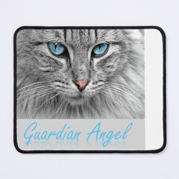 Item preview, Guardian Angel Cute Cat With Blue Eyes Mythological Aesthetic designed and sold by Mythos-Apparel.