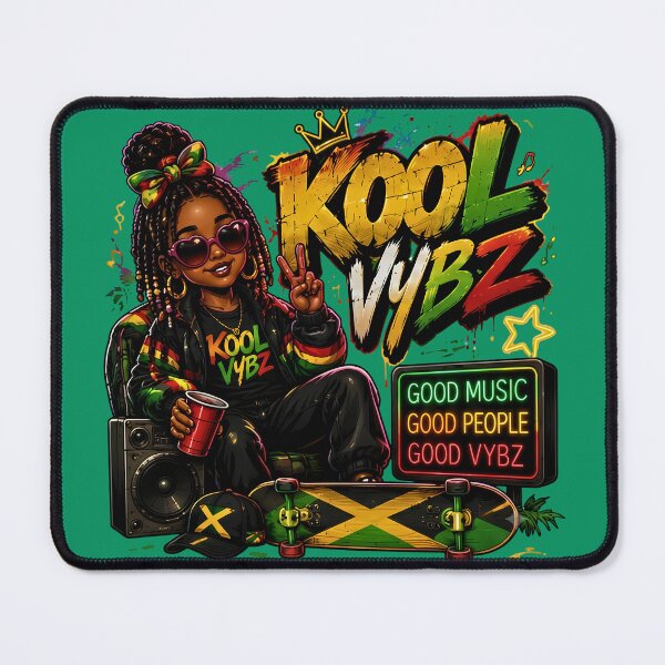 Item preview, Kool Vybz Good Music Good People Reggae Vibe Urban Streetwear Art   designed and sold by digitalbob60.