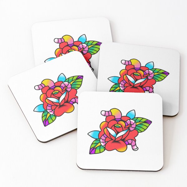 Aperçu de l'œuvre Rose vermiforme créée et vendue par INKEDBYBEANS.