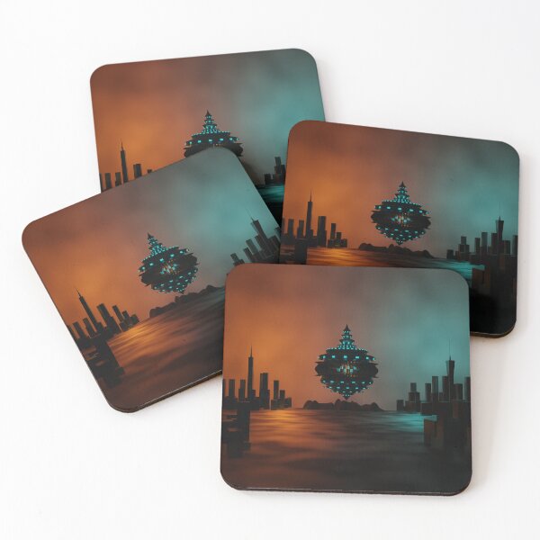 Item preview, Night UFO City  designed and sold by SuzanaTArt.