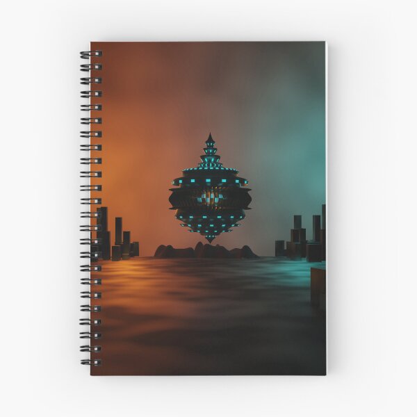 Item preview, Ciudad OVNI nocturna designed and sold by SuzanaTArt.