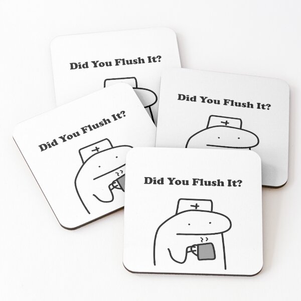 Item preview, Did You Flush It Funny Nurse Flork Meme designed and sold by darkskinbender.