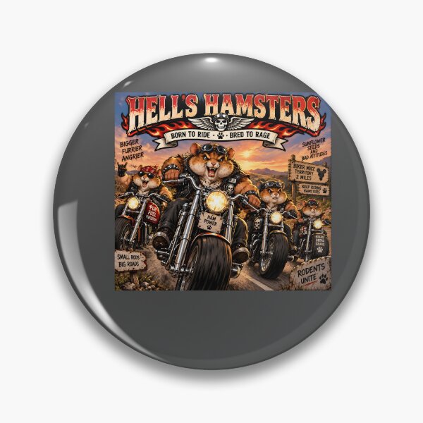 Item preview, Hell’s Hamsters Born to Ride Bred to Rage designed and sold by Hornace88studio.