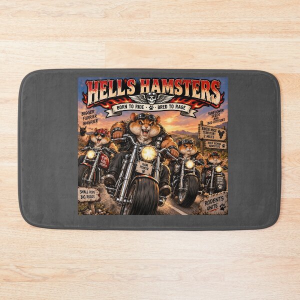 Item preview, Hell’s Hamsters Born to Ride Bred to Rage designed and sold by Hornace88studio.