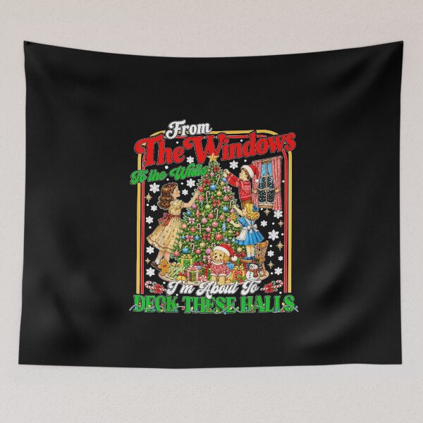 Item preview, from The Windows to Walls I'm About Deck These Halls Xmas designed and sold by TiaraHans.