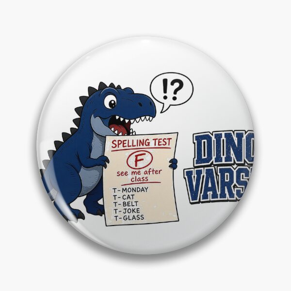 Item preview, Dino varsity spelling test T-Rex funny designed and sold by ObjCrea123.