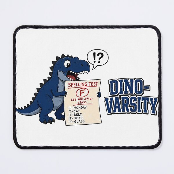Item preview, Dino varsity spelling test T-Rex funny designed and sold by ObjCrea123.