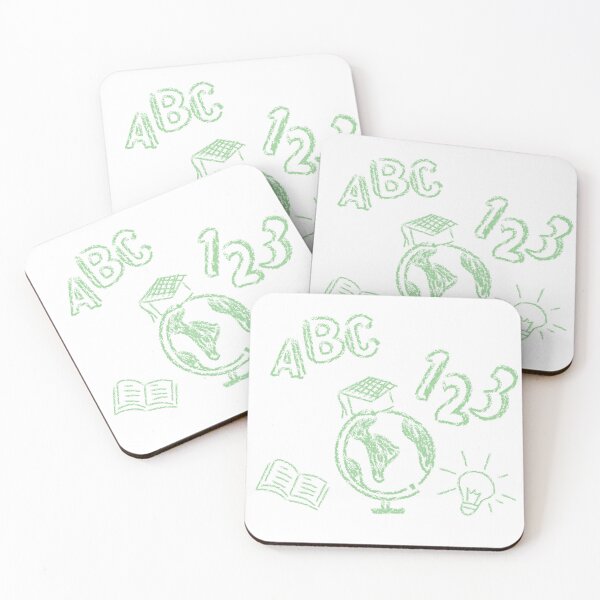 Item preview, Back to School – Education Doodle ABC Globe Books & Light Bulb designed and sold by Eshopss.