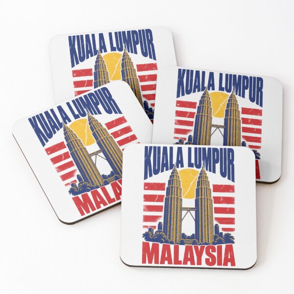 Item preview, Kuala Lumpur Malaysia Twin Towers Retro Simple Design designed and sold by Yellowriversss.