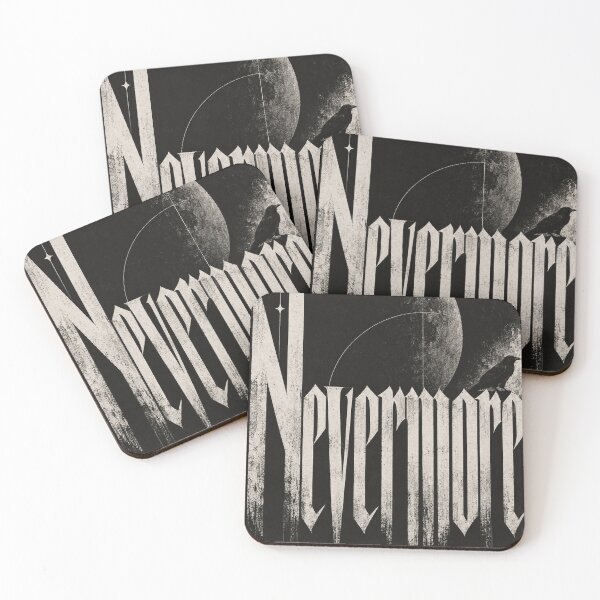 Item preview, Nevermore – Minimalist Gothic Typography & Raven Grunge Art designed and sold by MetaModel Editions.