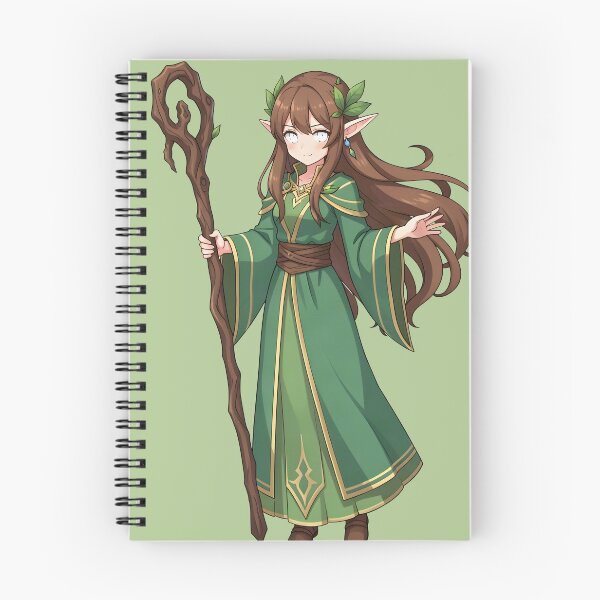 Item preview, Elf Druid - Simple Anime Illustration designed and sold by Fanta-sticky.