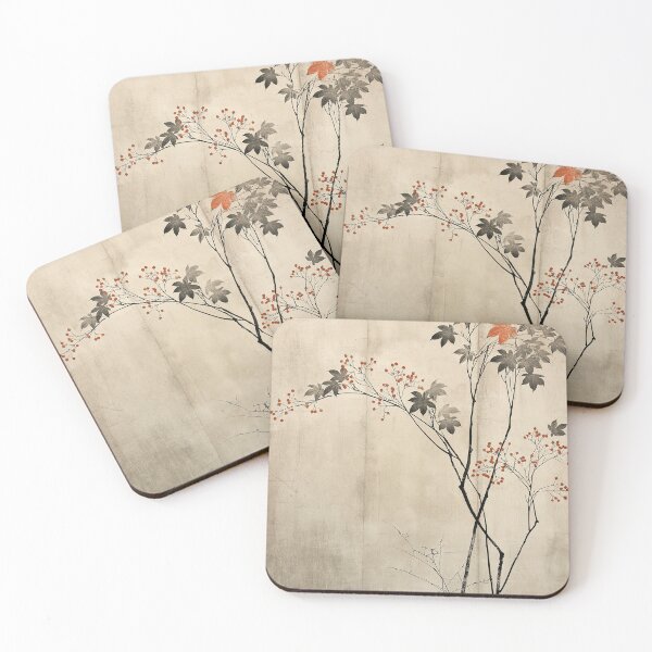 Item preview, Wabi sabi and japandi inspired autumn leaves designed and sold by filigreedigital.