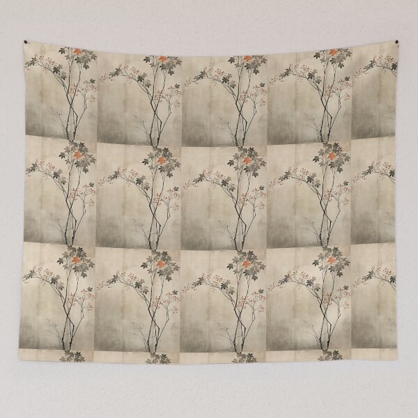 Item preview, Wabi sabi and japandi inspired autumn leaves designed and sold by filigreedigital.