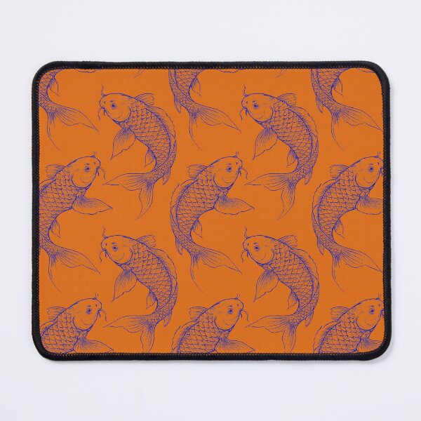 Item preview, Blue & orange Koi Carp designed and sold by Anne Londez Studio.
