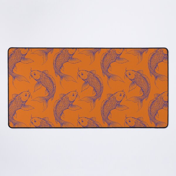 Item preview, Blue & orange Koi Carp designed and sold by Anne Londez Studio.
