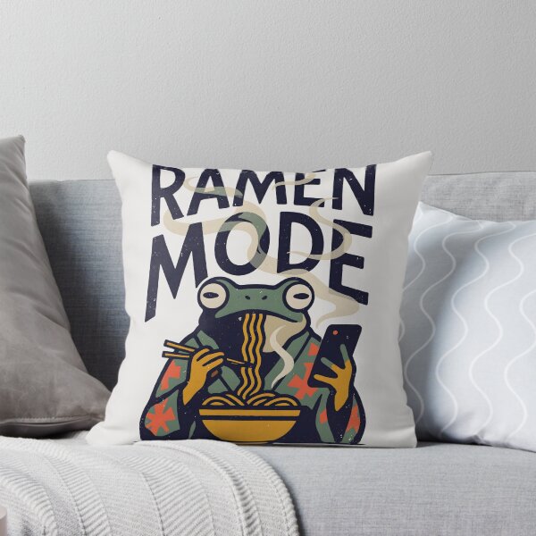 Item preview, Funny Ramen Mode Japanese Frog Cartoon designed and sold by MagicTheDog.