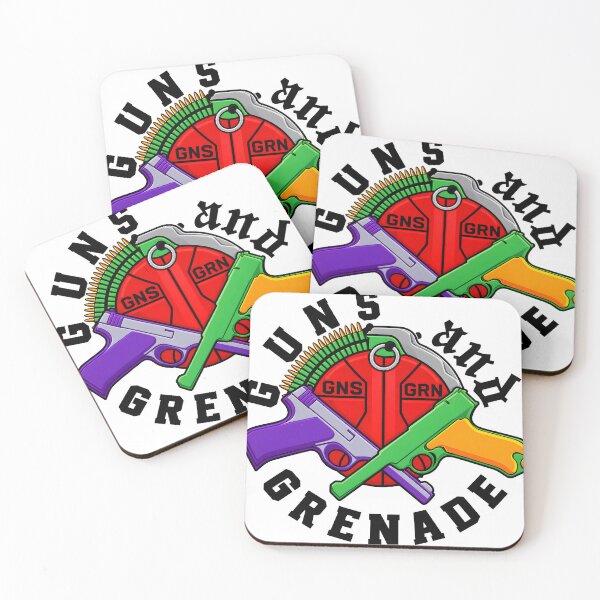 Item preview, Guns and Grenade Retro Streetwear Circle Graphic designed and sold by jvrgraphs.