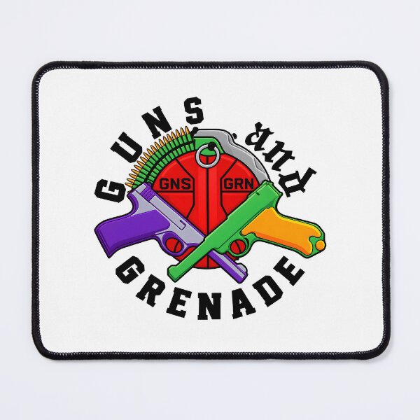 Item preview, Guns and Grenade Retro Streetwear Circle Graphic designed and sold by jvrgraphs.