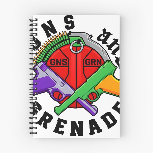 Item preview, Guns and Grenade Retro Streetwear Circle Graphic designed and sold by jvrgraphs.