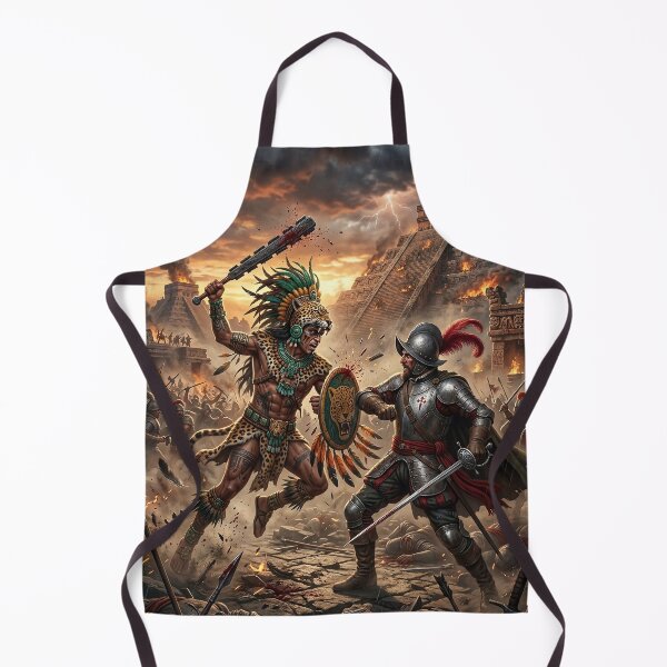 Item preview, Aztec Warrior vs Conquistador - Epic Battle Scene designed and sold by Lucid Dream Pixel.