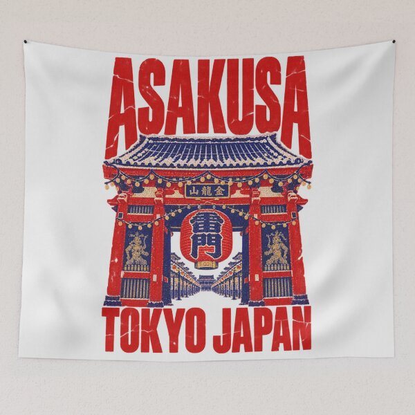 Item preview, Asakusa Tokyo Japan Kaminarimon Gate Vintage designed and sold by Yellowriversss.