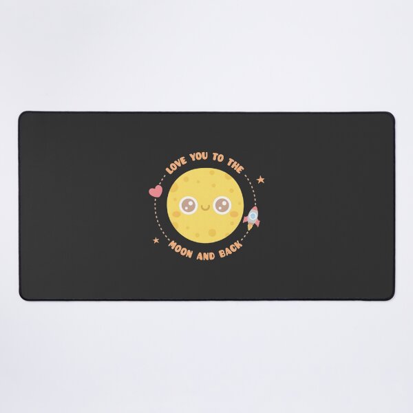 Item preview, Love You To The Moon And Back with Moon and Rocket Illustration designed and sold by YOJAN1501.