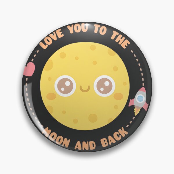 Item preview, Love You To The Moon And Back with Moon and Rocket Illustration designed and sold by YOJAN1501.