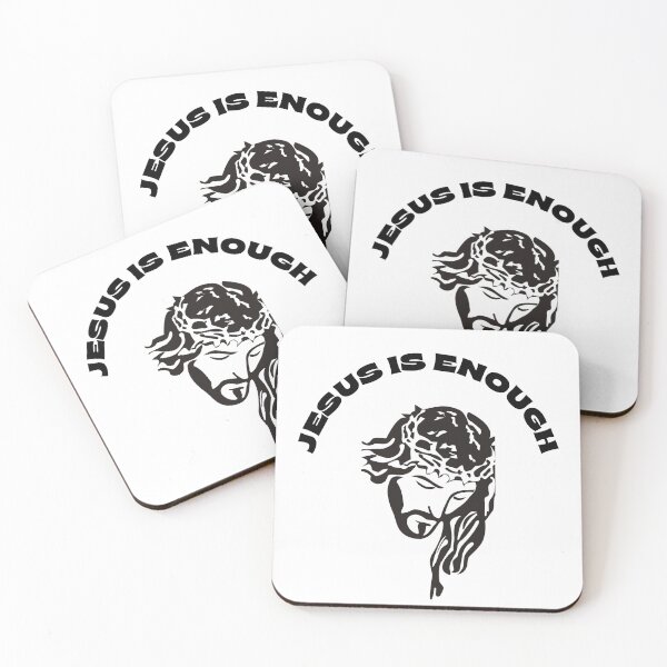 Item preview, Jesus Is Enough Crown Of Thorns Christian Minimalist Art designed and sold by LensDyn™.