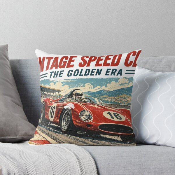 Item preview, Vintage Speed Club - The Golden Era Retro Red Racing Car Poster designed and sold by AgdBol.