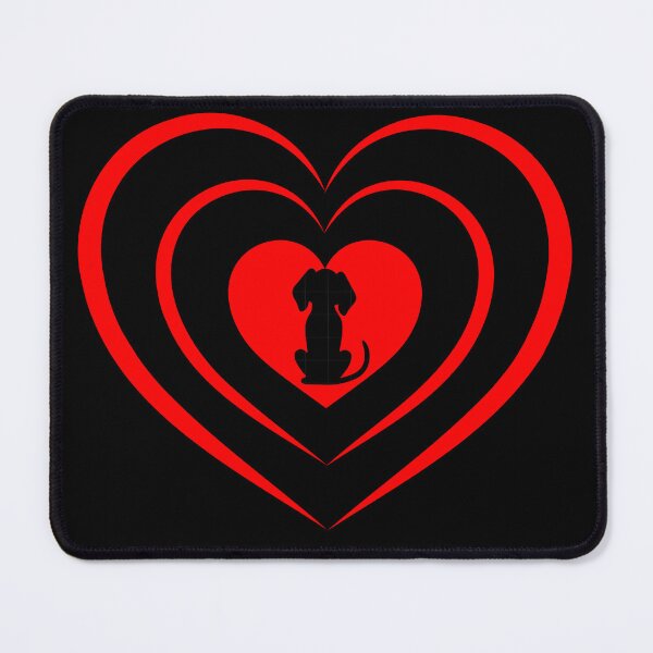 Item preview, Dog in pulsating hearts designed and sold by Doodles Down South.