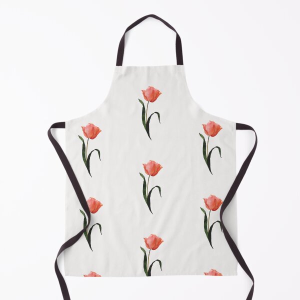 Item preview, Peach tulip watercolour floral art  designed and sold by moteemade.