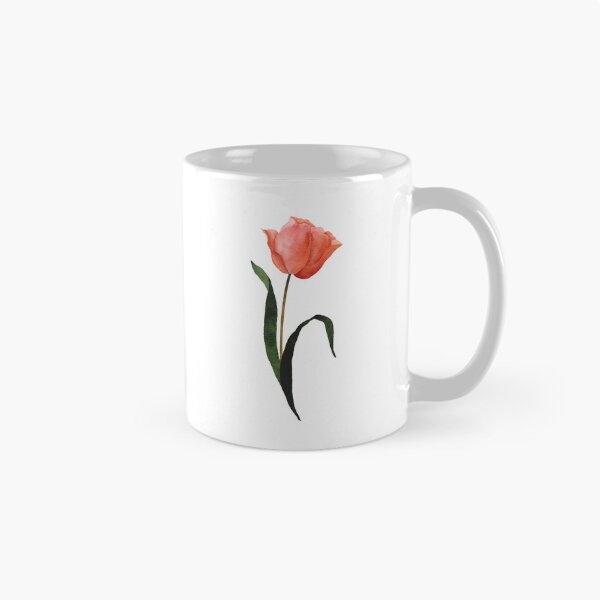 Item preview, Peach tulip watercolour floral art  designed and sold by moteemade.