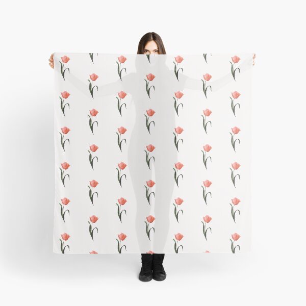 Item preview, Peach tulip watercolour floral art designed and sold by moteemade.