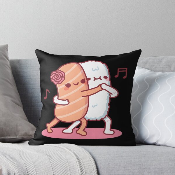 Item preview, Funny Salmon Sushi and Rice Dancing Tango Cute Food Illustration designed and sold by YOJAN1501.