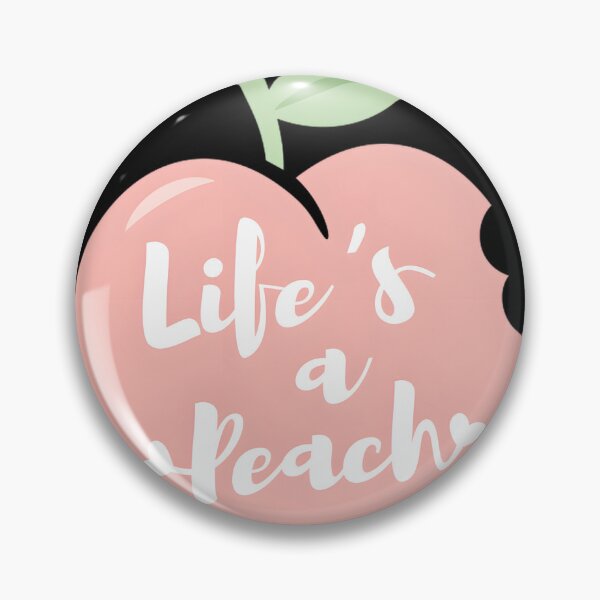 Item preview, Life's a Peach Inspirational Quote Design for Positive Vibes and Motivation designed and sold by YOJAN1501.