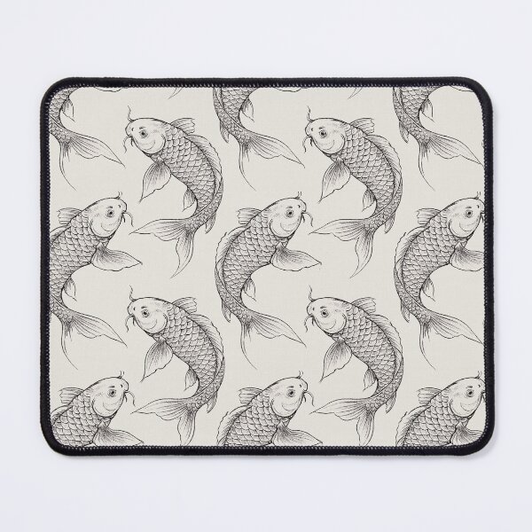 Item preview, Cloud Dancer white Koi Carp designed and sold by Anne Londez Studio.