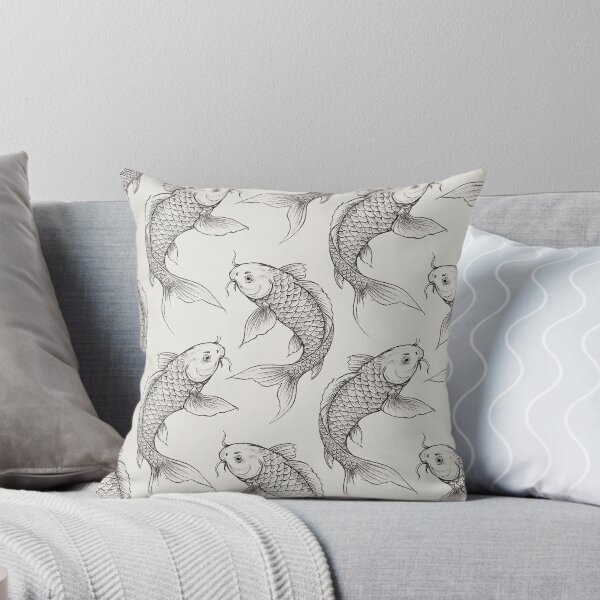 Item preview, Cloud Dancer white Koi Carp  designed and sold by Anne Londez Studio.