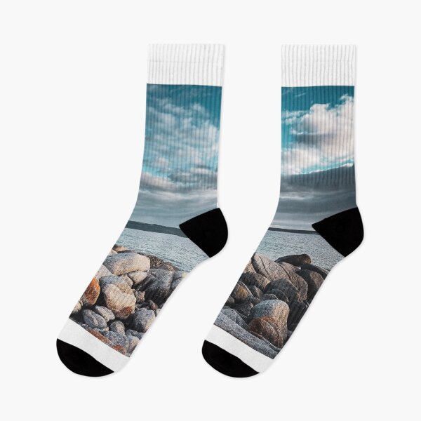 Item preview,  Wild Sandy and Rocky Beach Landscape with Calm Water designed and sold by Faith Based Decor .