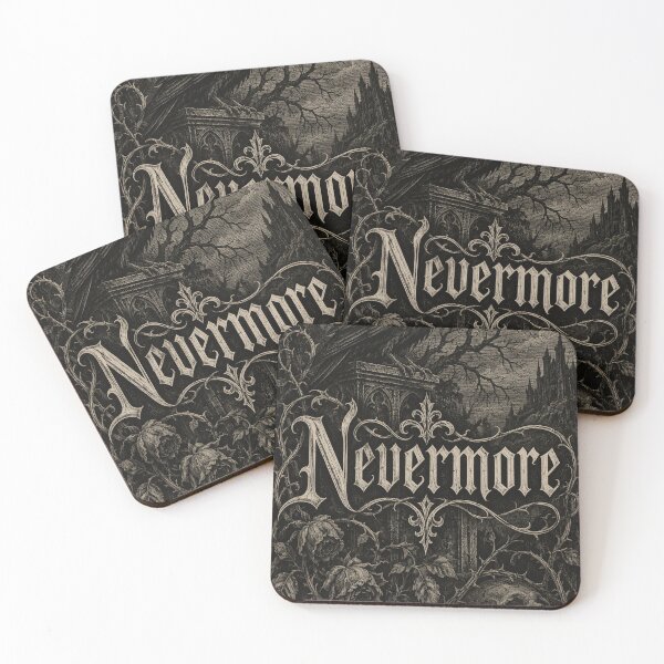 Item preview, Nevermore – Victorian Gothic Raven & Moon Engraving designed and sold by MetaModel Editions.