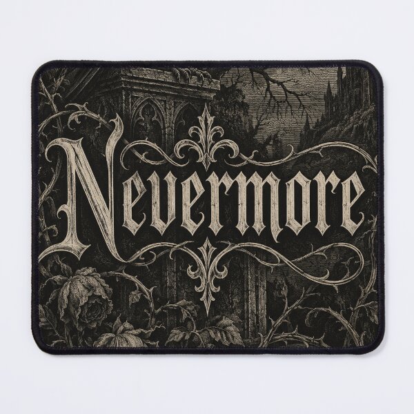 Item preview, Nevermore – Victorian Gothic Raven & Moon Engraving designed and sold by MetaModel Editions.