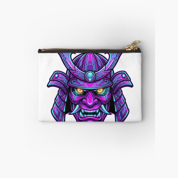 Item preview, Cyberpunk Neon Samurai Oni Mask designed and sold by Hyperfocus Press.