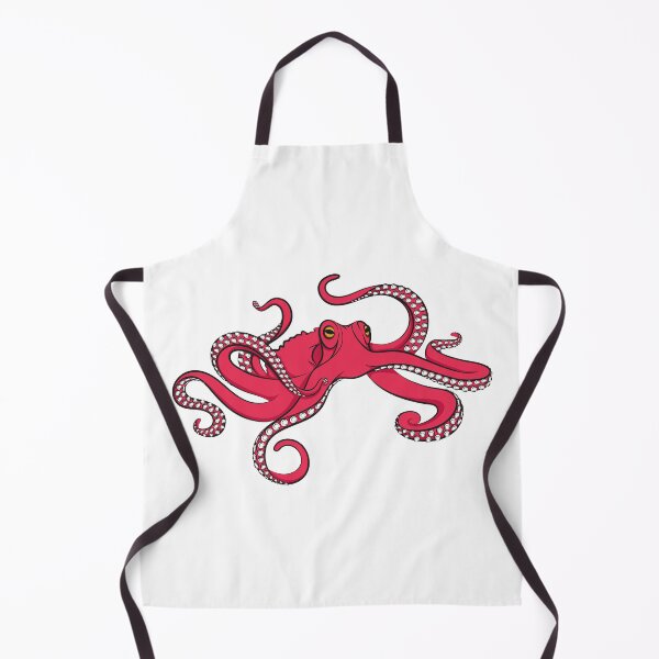 Item preview, Illustration with red octopus designed and sold by RizikCat.