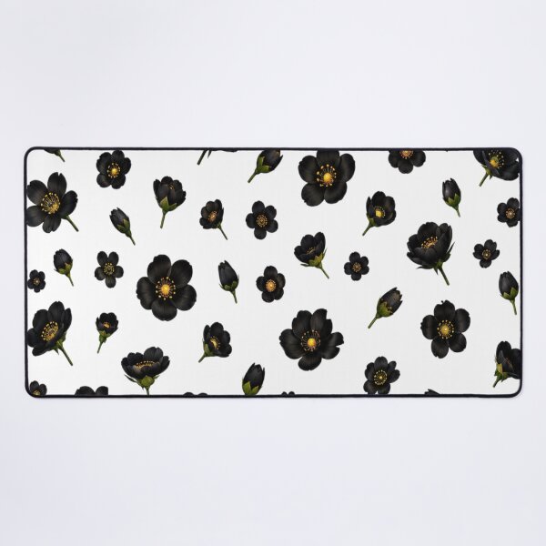 Item preview, Black tiny flower wallpaper  designed and sold by urbanshop7.