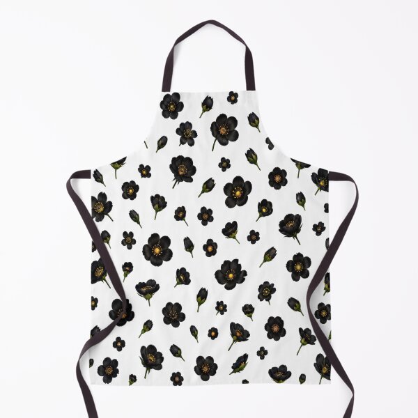 Item preview, Black tiny flower wallpaper  designed and sold by urbanshop7.