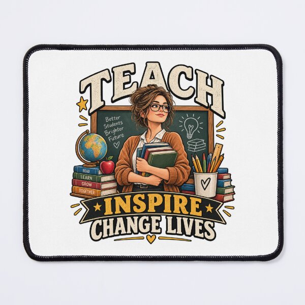 Item preview, Teach Inspire Change Lives Teacher T-Shirt designed and sold by Amyay.