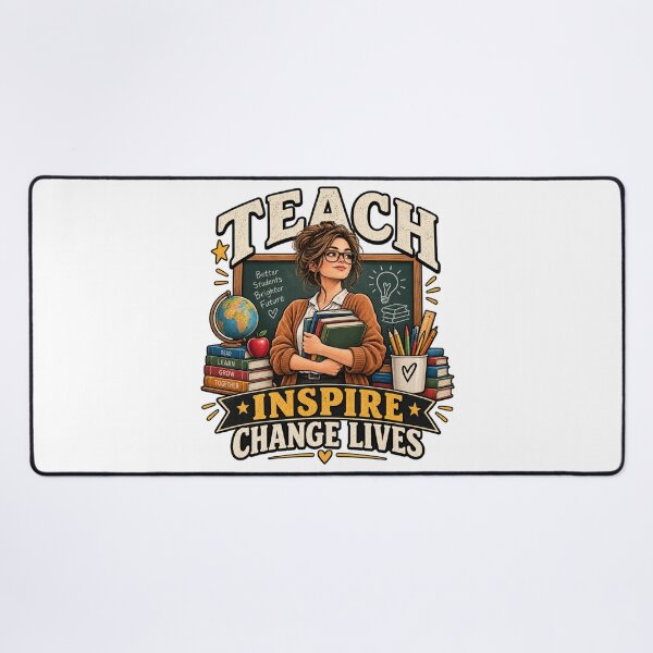 Item preview, Teach Inspire Change Lives Teacher T-Shirt designed and sold by Amyay.