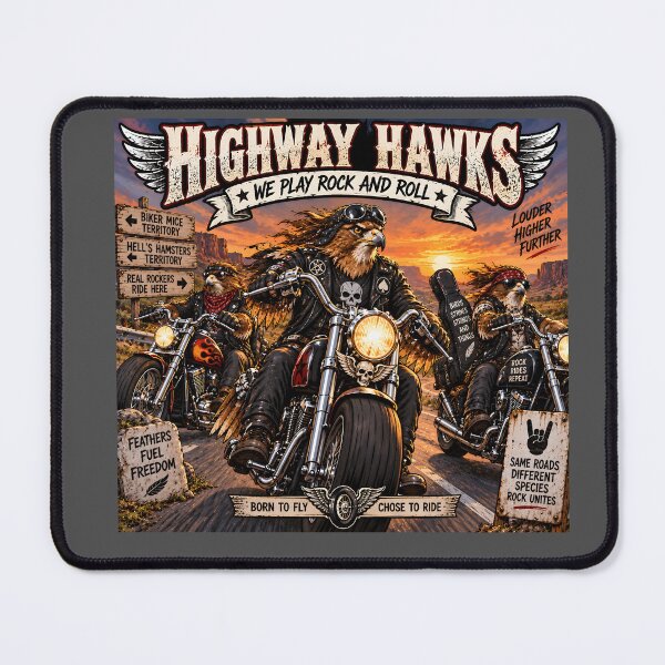 Item preview, Highway Hawks Born to Fly Chose to Ride designed and sold by Hornace88studio.
