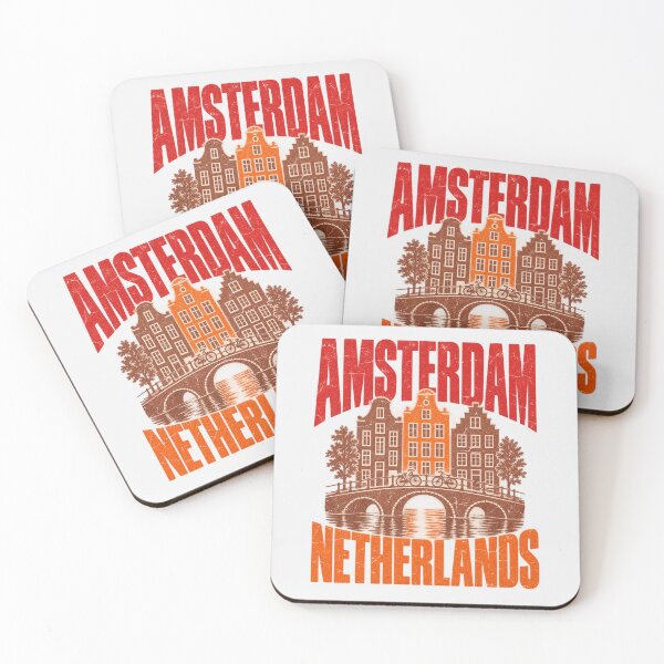 Item preview, Amsterdam Netherlands Canal Houses Bridge Vintage designed and sold by Yellowriversss.